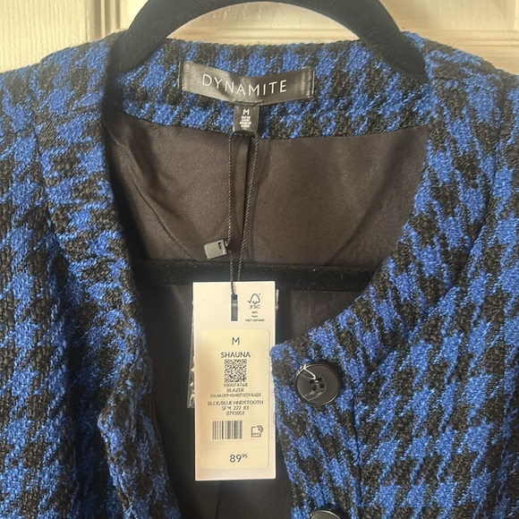 Dynamite blue cropped Shauna Jacket - Picture 3 of 3